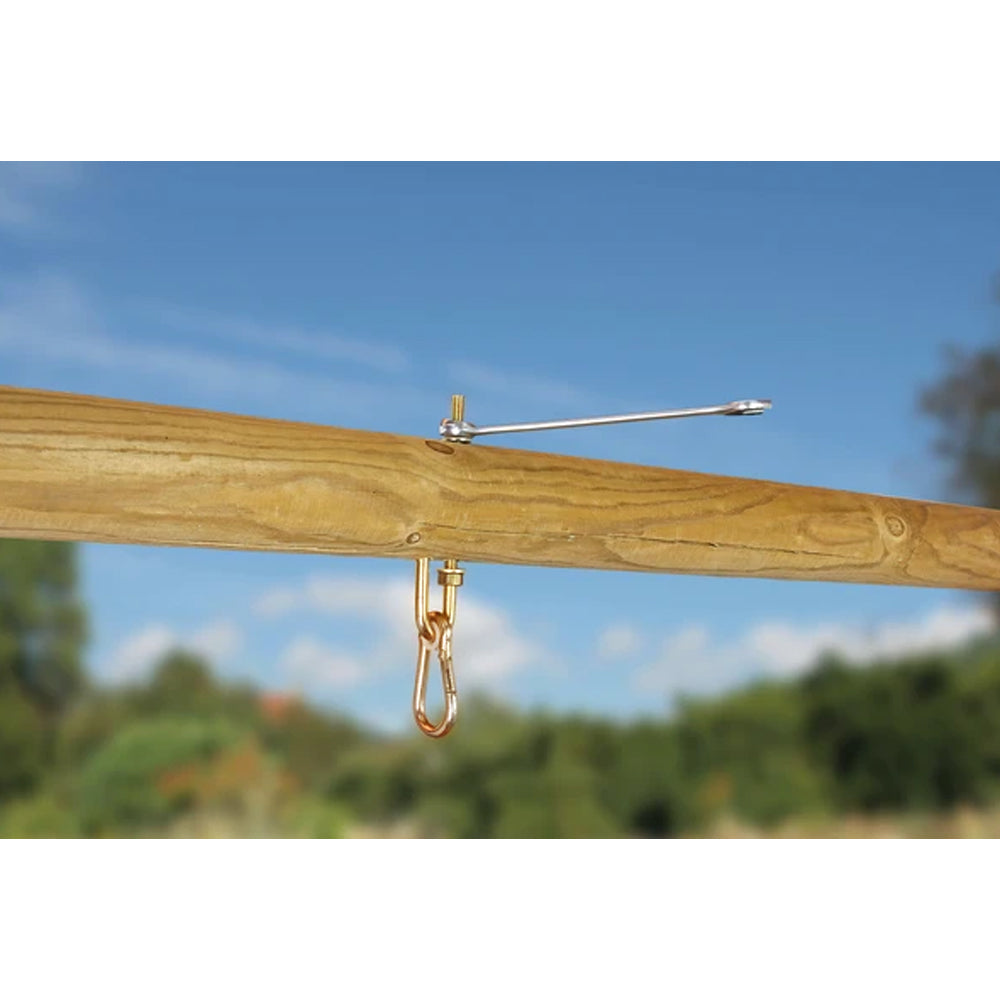 Moschettone con vite oscillante