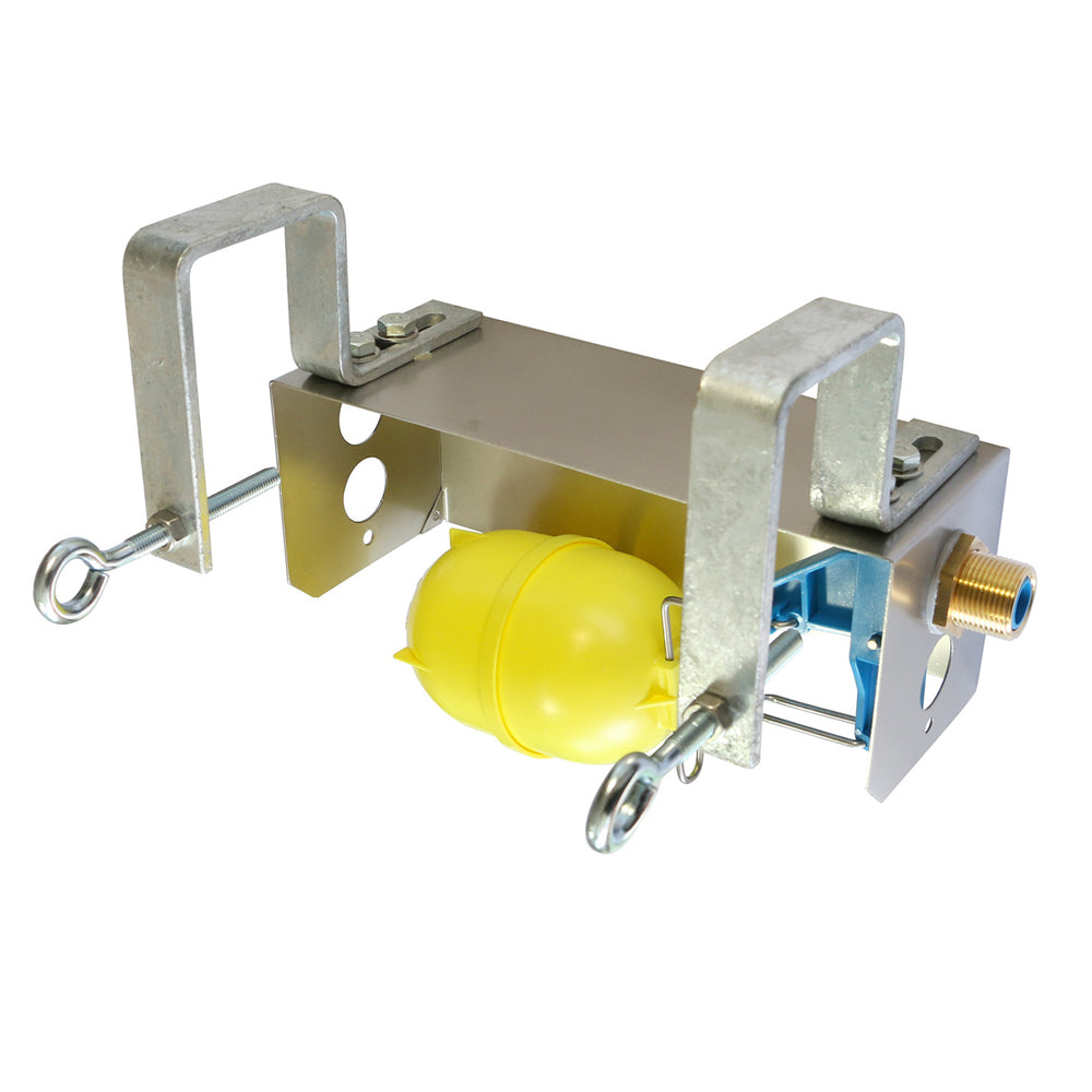 Valvola a galleggiante incorporata (bassa pressione) - Alloggiamento in acciaio inossidabile, valvola in plastica, attacco da ¾"