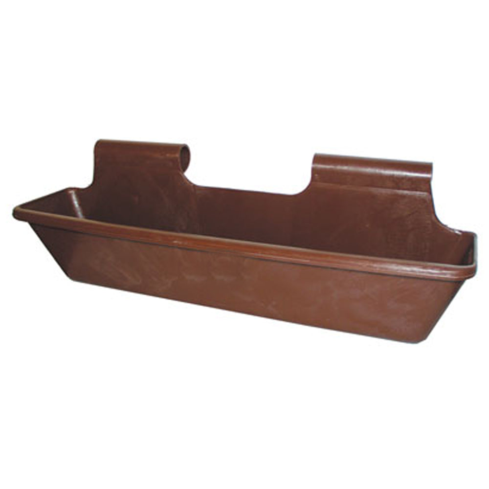 Mangiatoia lunga in plastica da 50 L - Mangiatoia durevole per bestiame