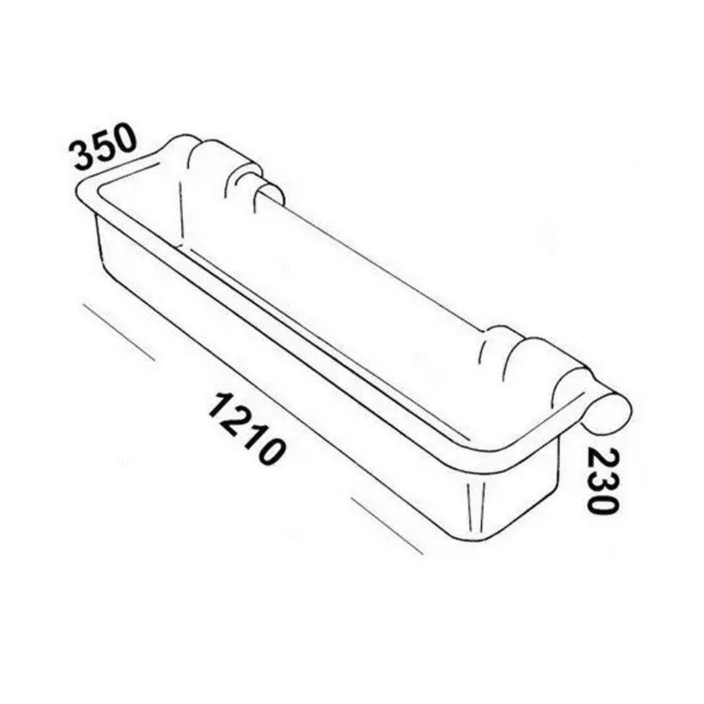 Mangiatoia lunga in plastica da 50 L - Mangiatoia durevole per bestiame