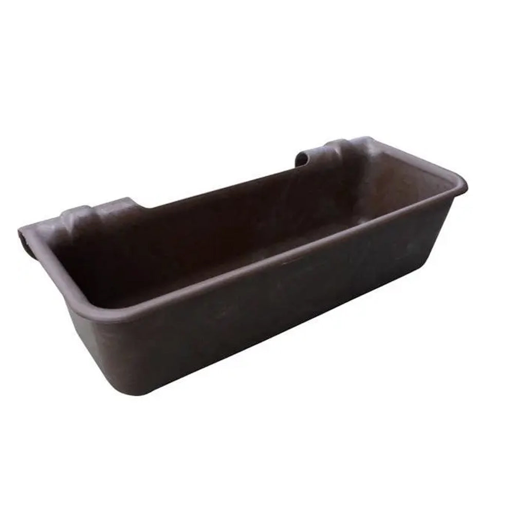 Mangiatoia lunga in plastica da 50 L - Mangiatoia durevole per bestiame