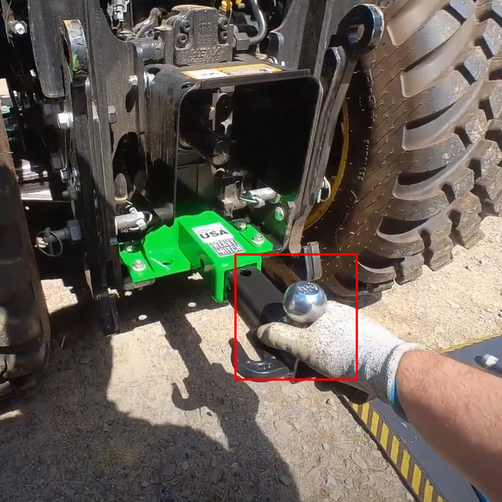 Attacco a sfera per testine per rimorchio e carribotte