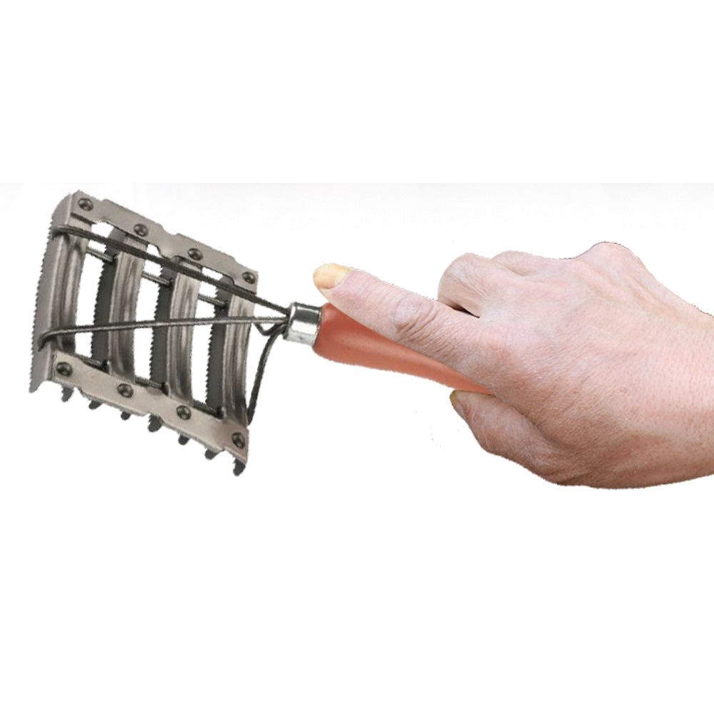 Striglia in metallo staffa in filo