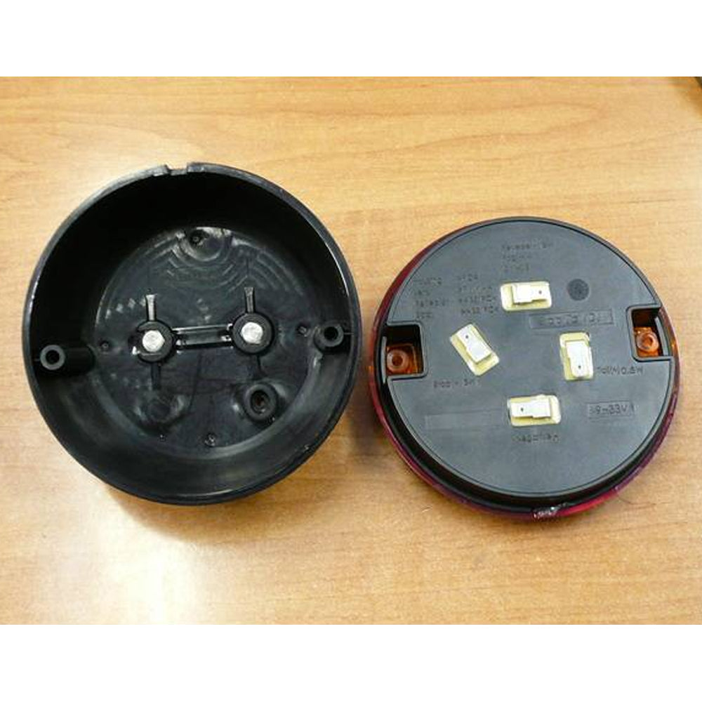 Fanale Posteriore Tondo a 3 Funzioni Luci