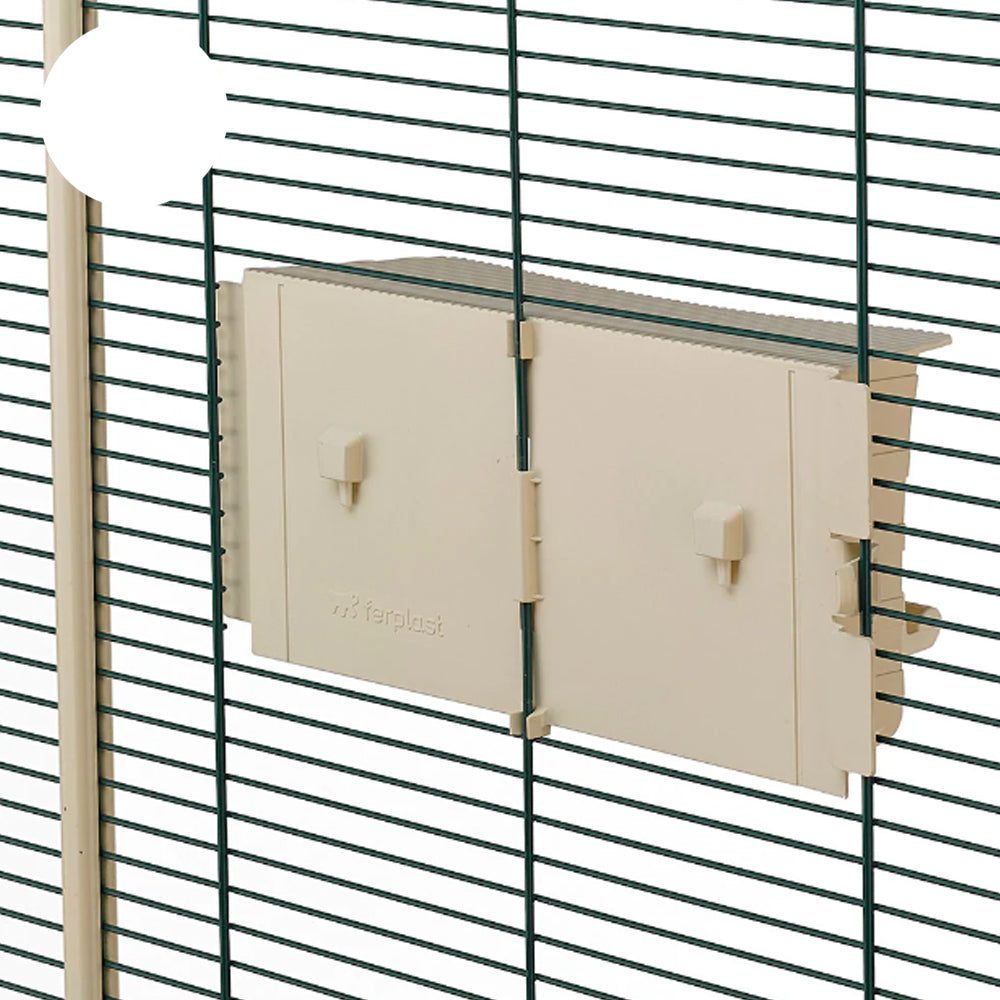 Protezione mangiatoia uccelli esotici