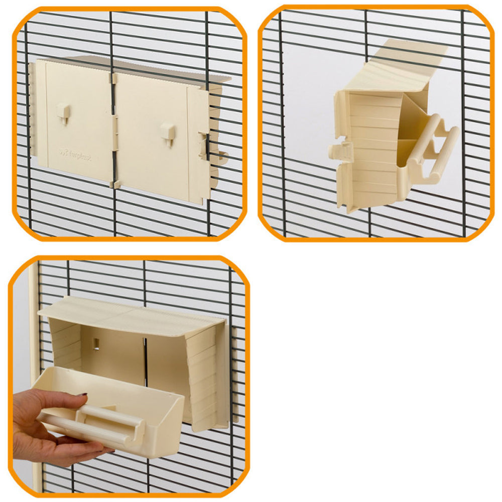 Protezione mangiatoia per piccoli uccelli