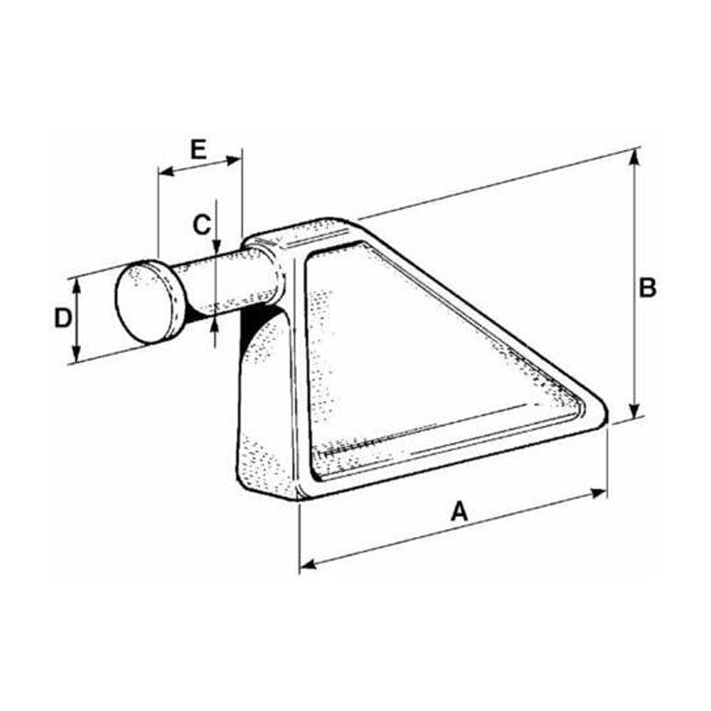 Piantone per Chiusura Sponda Rimorchio Camion Ribaltabile – Staffa con Perno