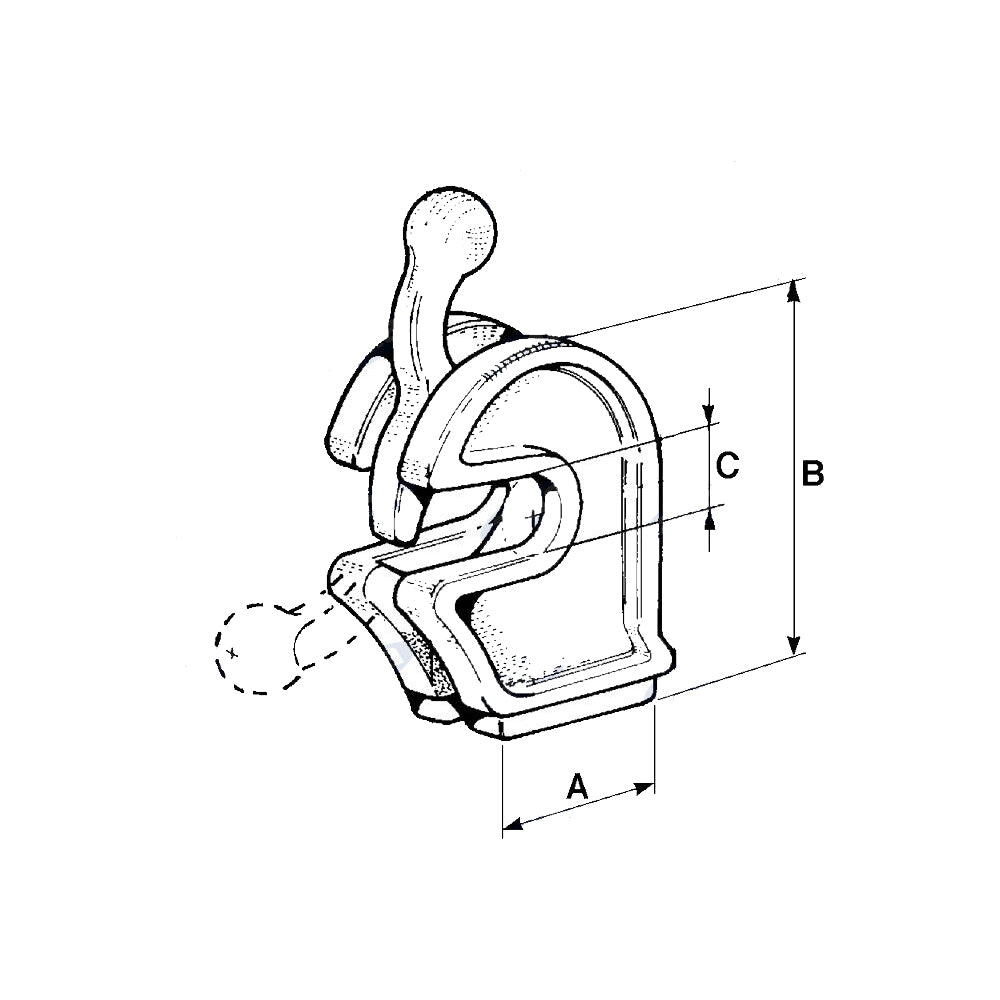Chiusura Bloccaggio Di Sicurezza Tipo Ø 20