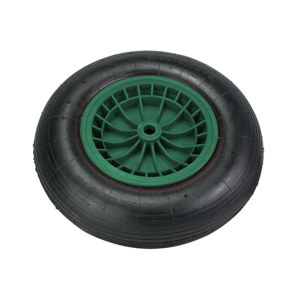 FORT Ruota per Carriola 400x100 mm Pneumatico 2Ply Cerchio in Plastica