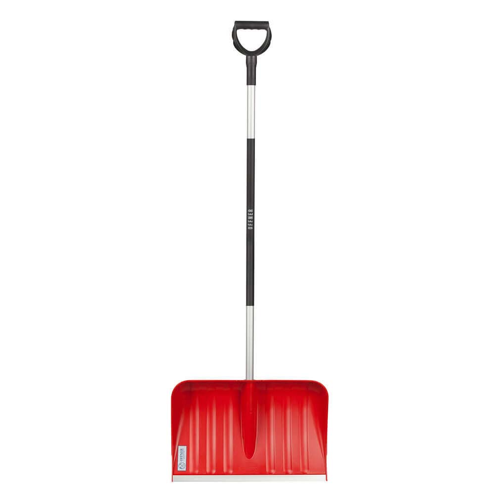 Pala Da Neve In Plastica Rossa Con Manico