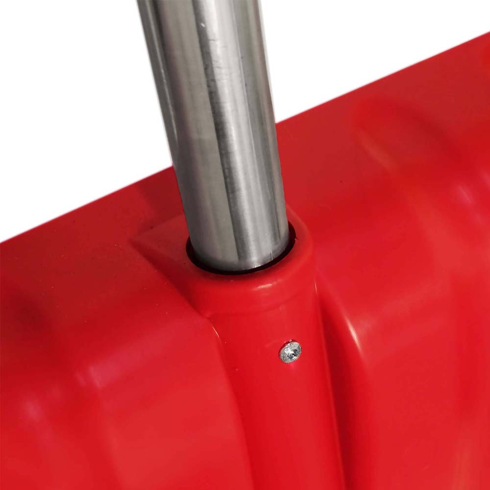 Pala Da Neve In Plastica Rossa Con Manico