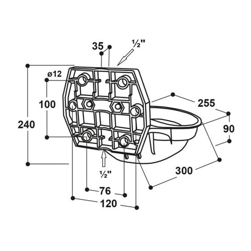 Abbeveratoio 12P di plastica