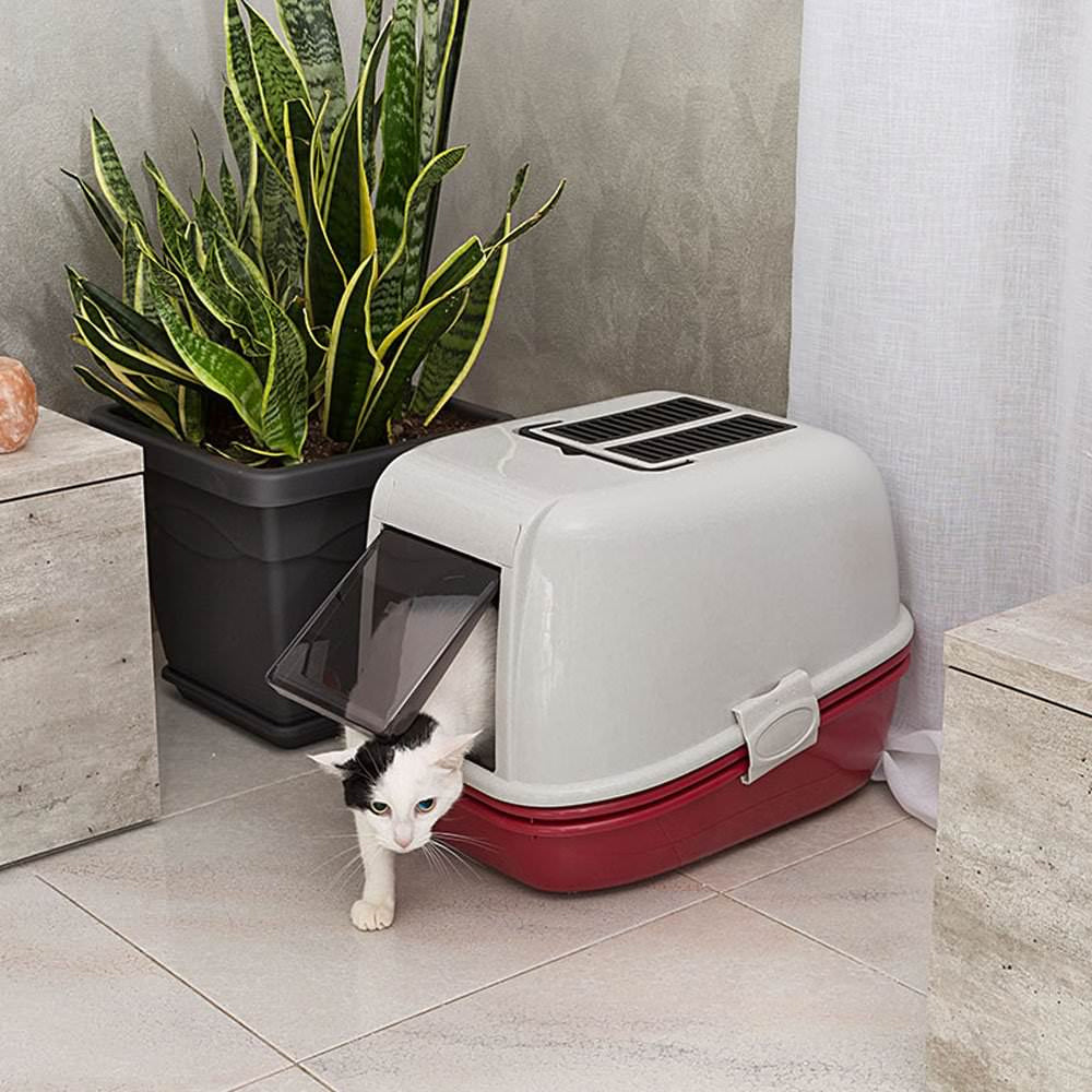 Cassetta lettiera chiusa per gatti "Prima"