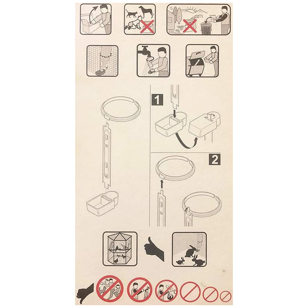 Abbeveratoio per conigli portabottiglia aquaflow