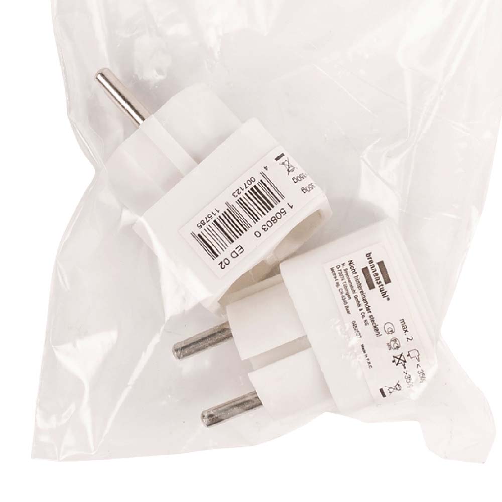 Adattatore Multiplo 2 Prese Euro con Protezione