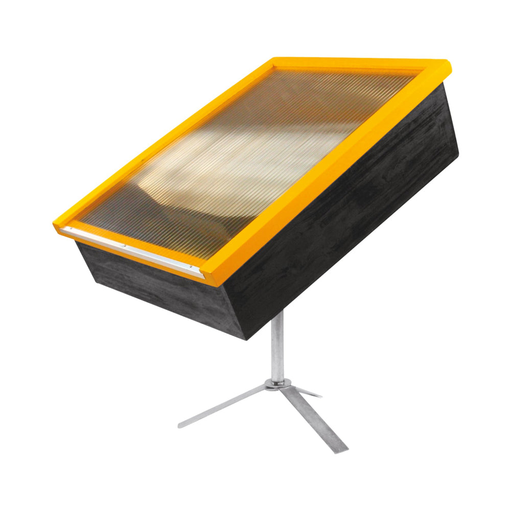 Smalto II Sceratrice Solare in Legno con Doppio Vetro e Supporto Inossidabile