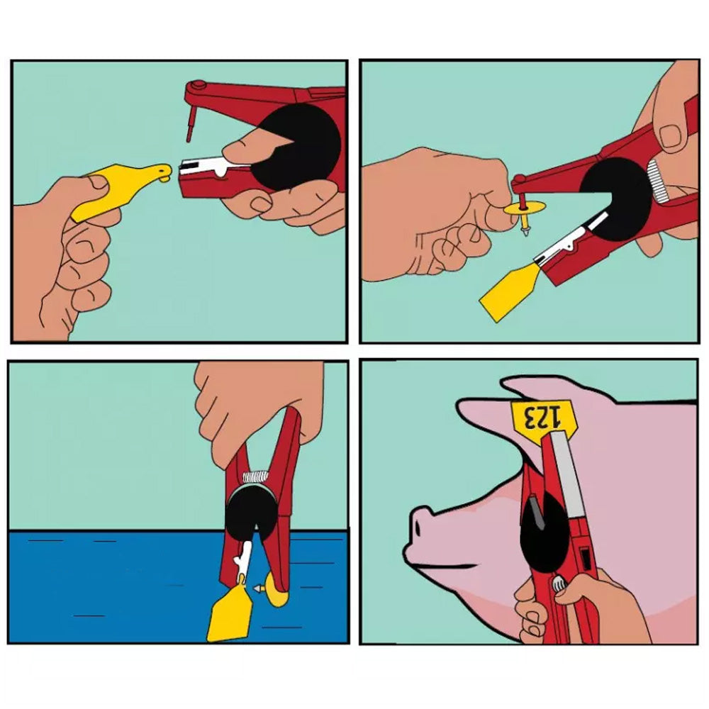 Pinza per marche auricolari per Allflex