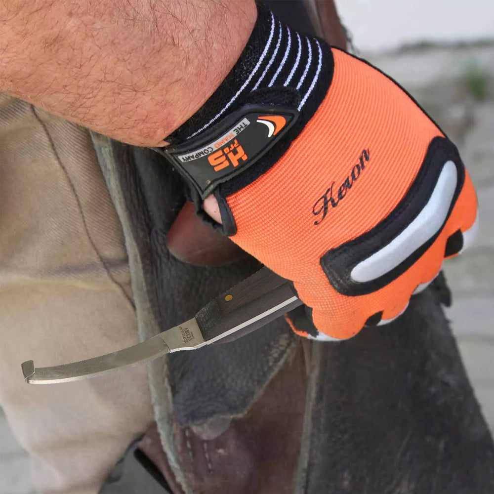 Coltello per zoccoli AESCULAP con manico in ebano