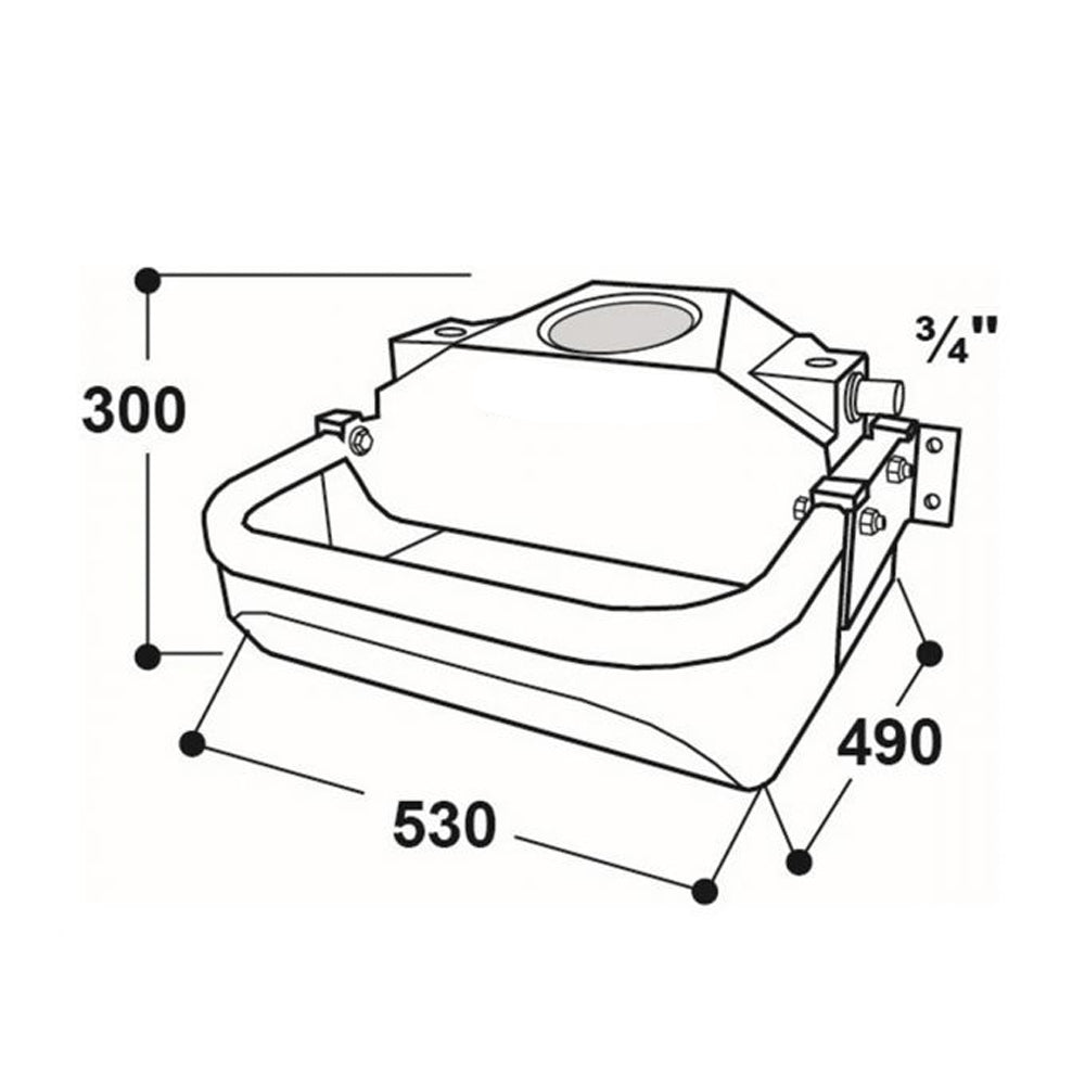 Abbeveratoio per stalle e pascoli liberi Mod. WT30