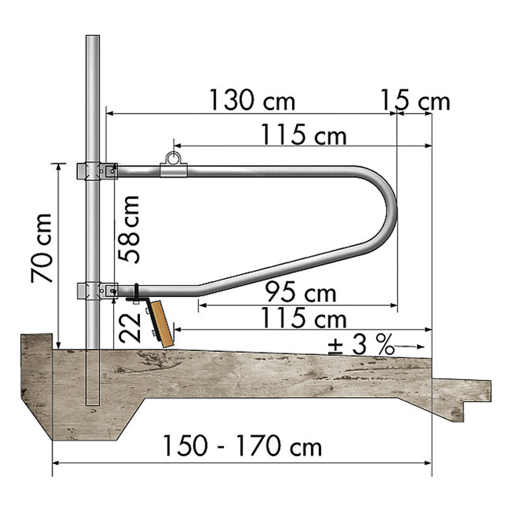 Supporto per cuccetta Universale per bovini giovani