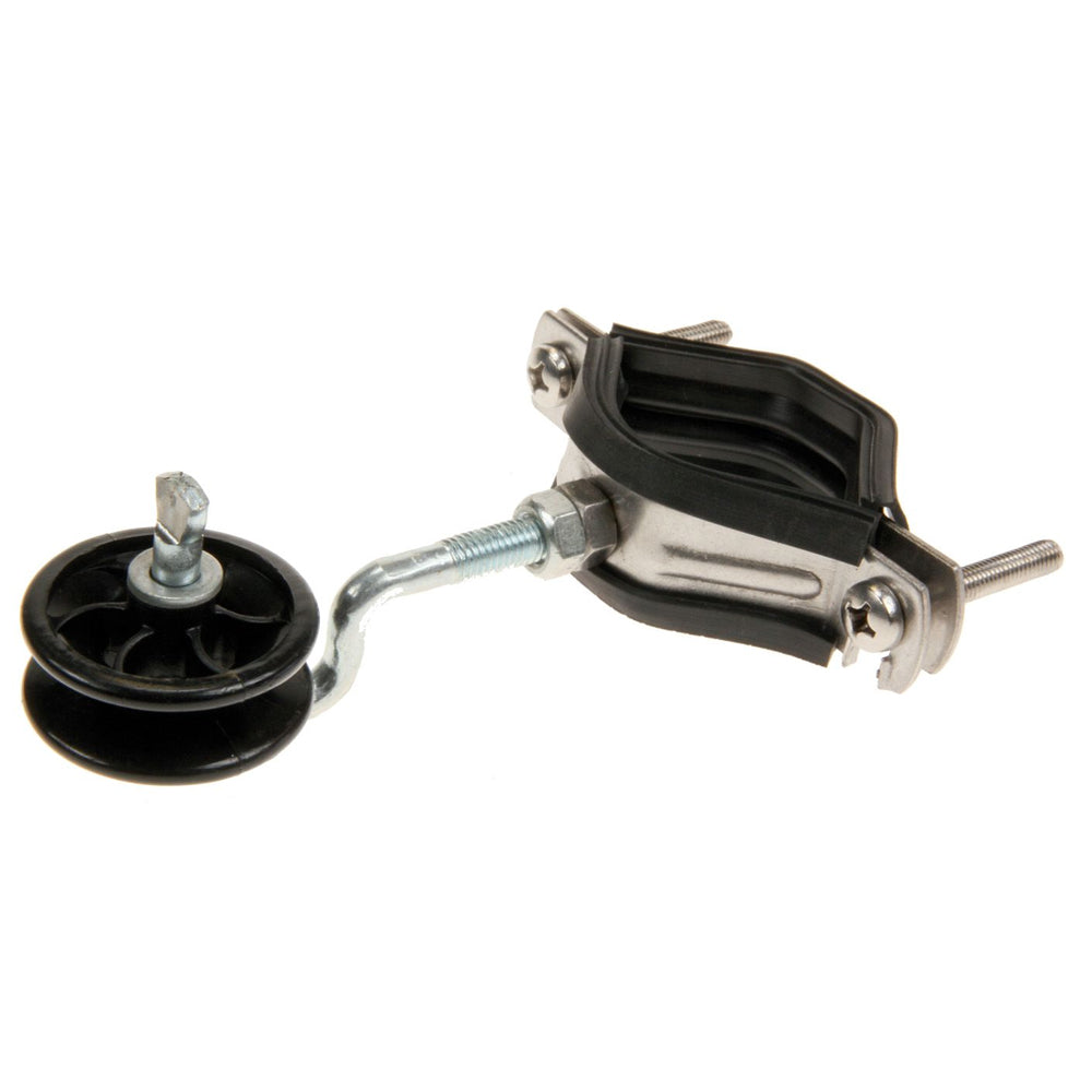 Morsetto per Pali Ø 40–50 mm con Rivestimento in Gomma per Isolatori M6/M8 - 10 Pezzi