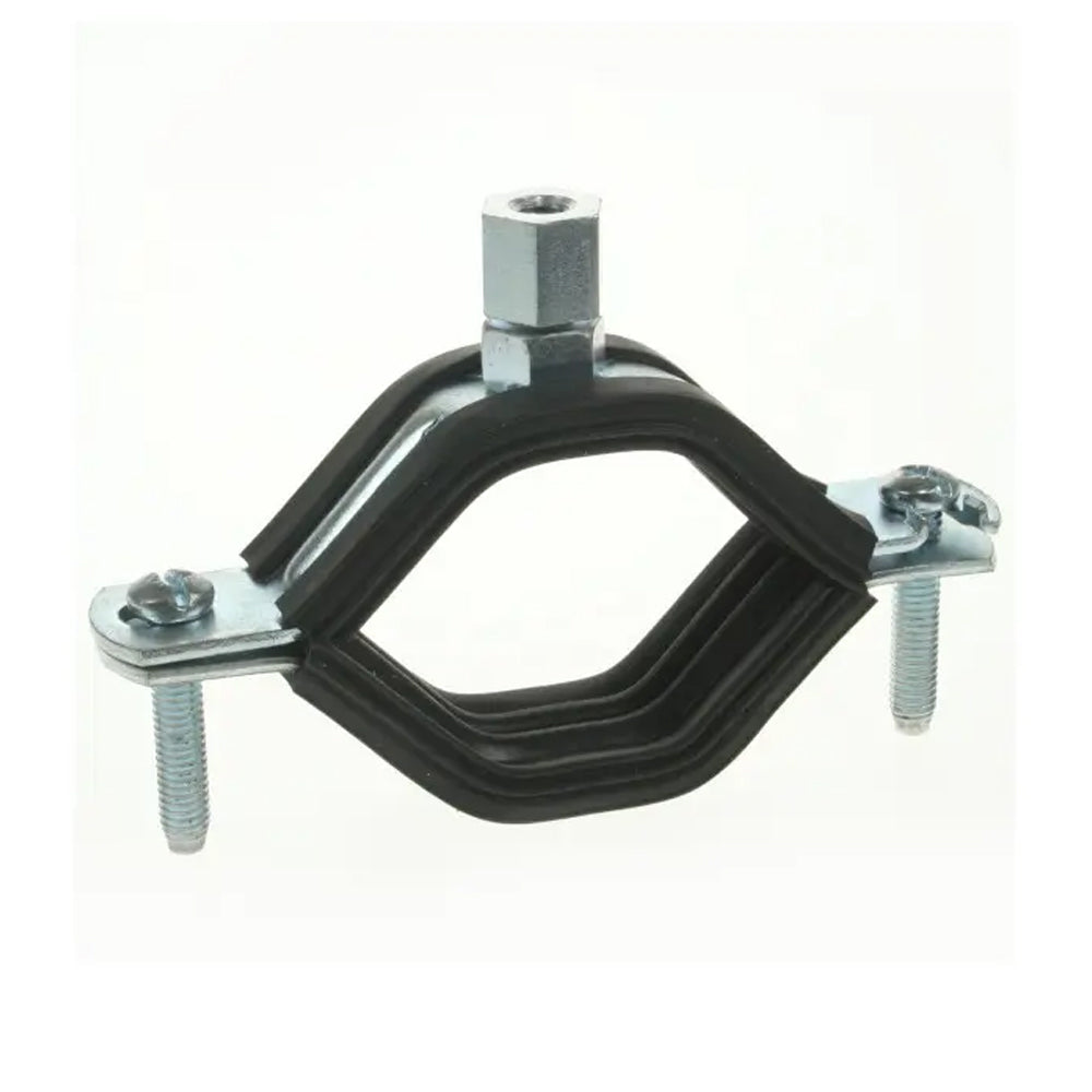 Morsetto per Pali Ø 40–50 mm con Rivestimento in Gomma per Isolatori M6/M8 - 10 Pezzi