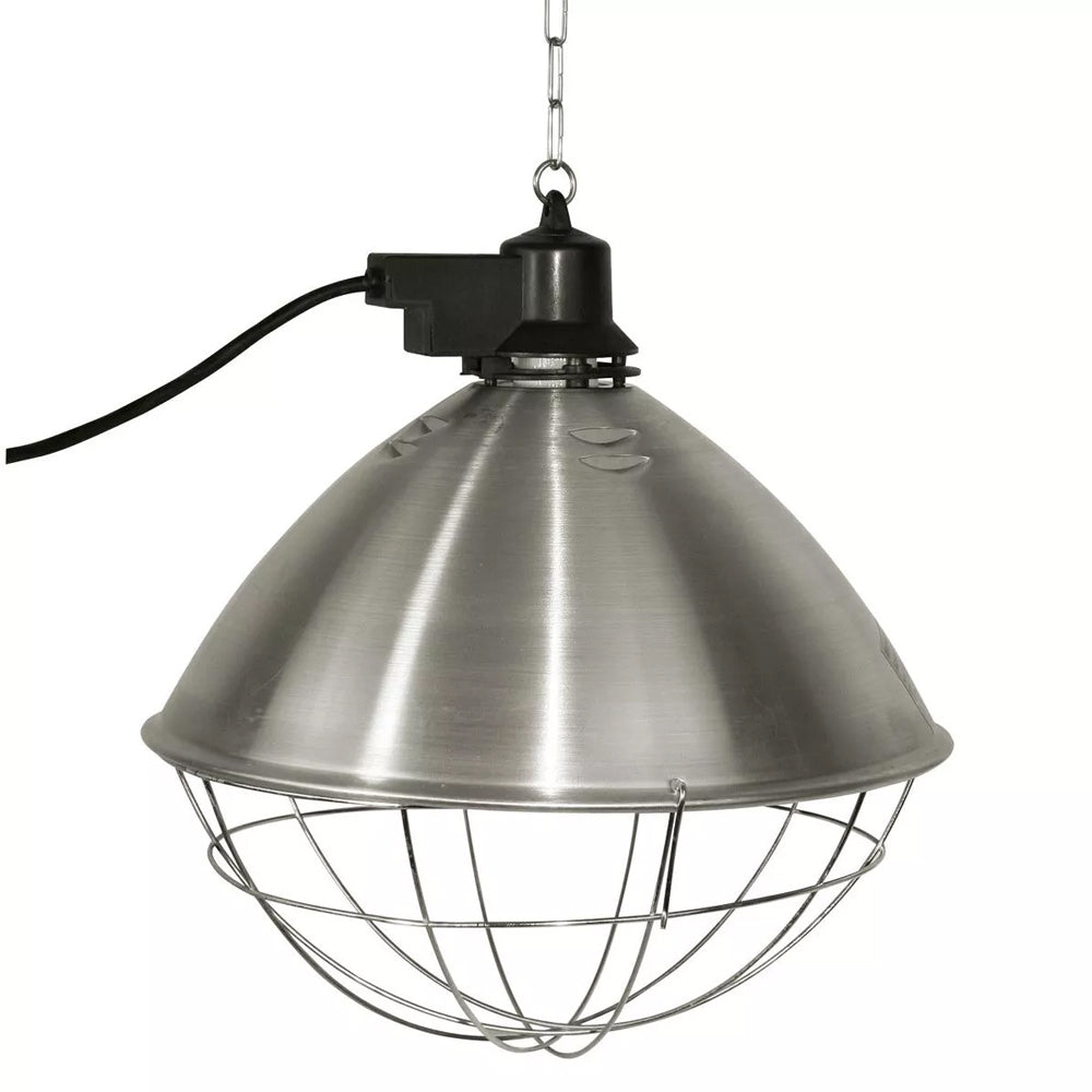 Riflettore riscaldante a raggi infrarossi per galline