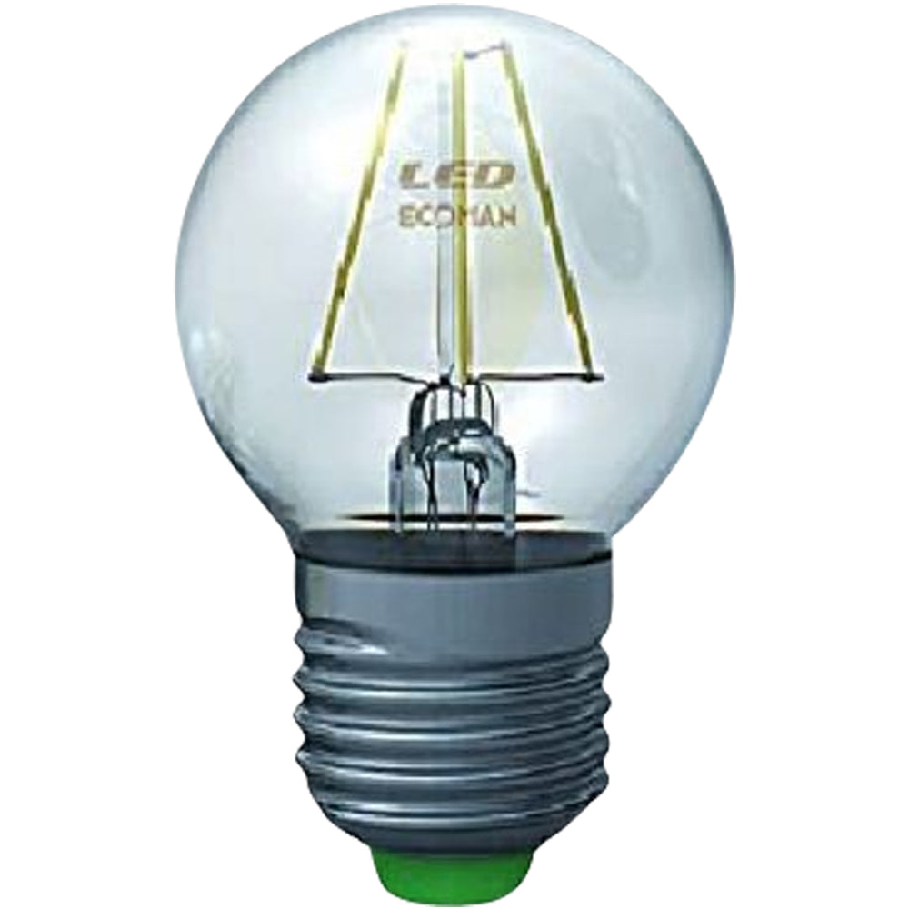 Ecoman 0031 LED Glühfaden Ball 4W E27 warm-weiß