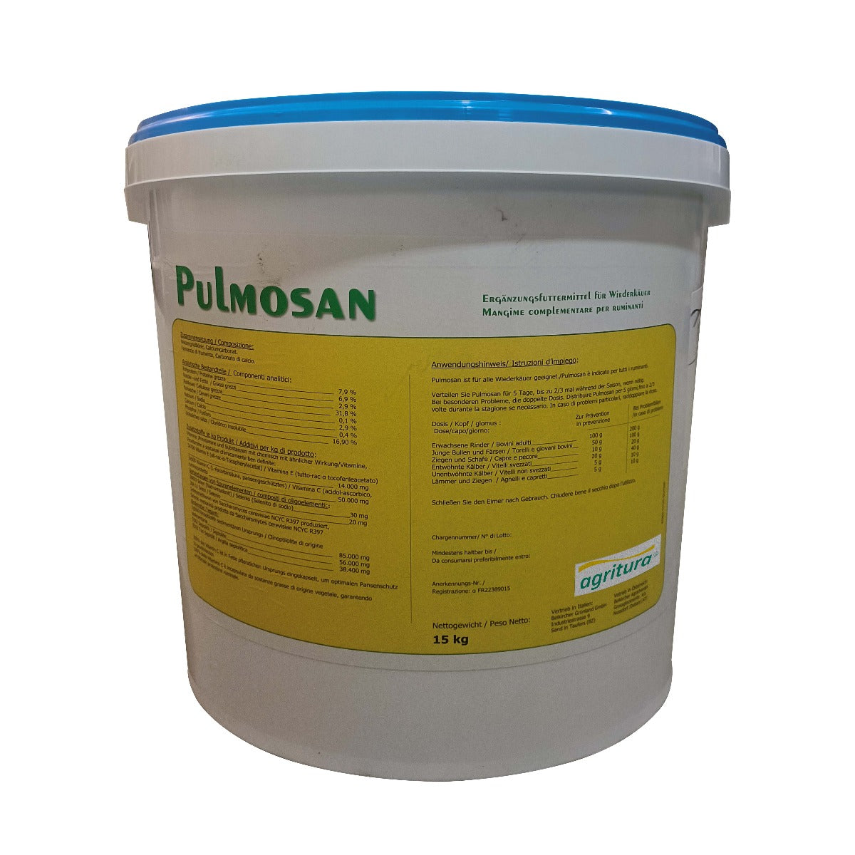 Beikircher Mangimi - Pulmosan Pellet 15Kg Con Selenio Organico, Polifenoli Antiossidanti
