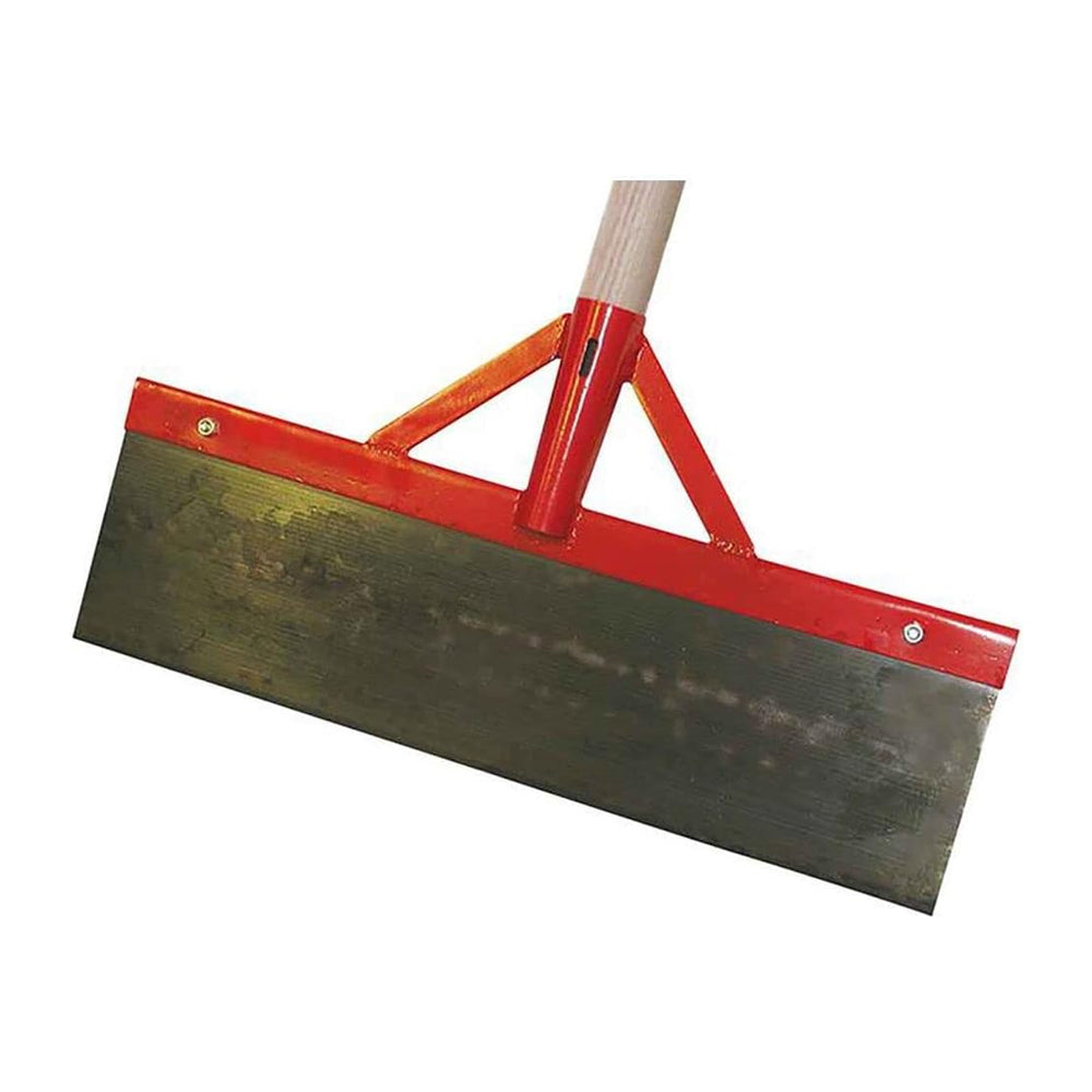 Raschiatore con manico per letame e piastra in acciaio a molla per raschiatore