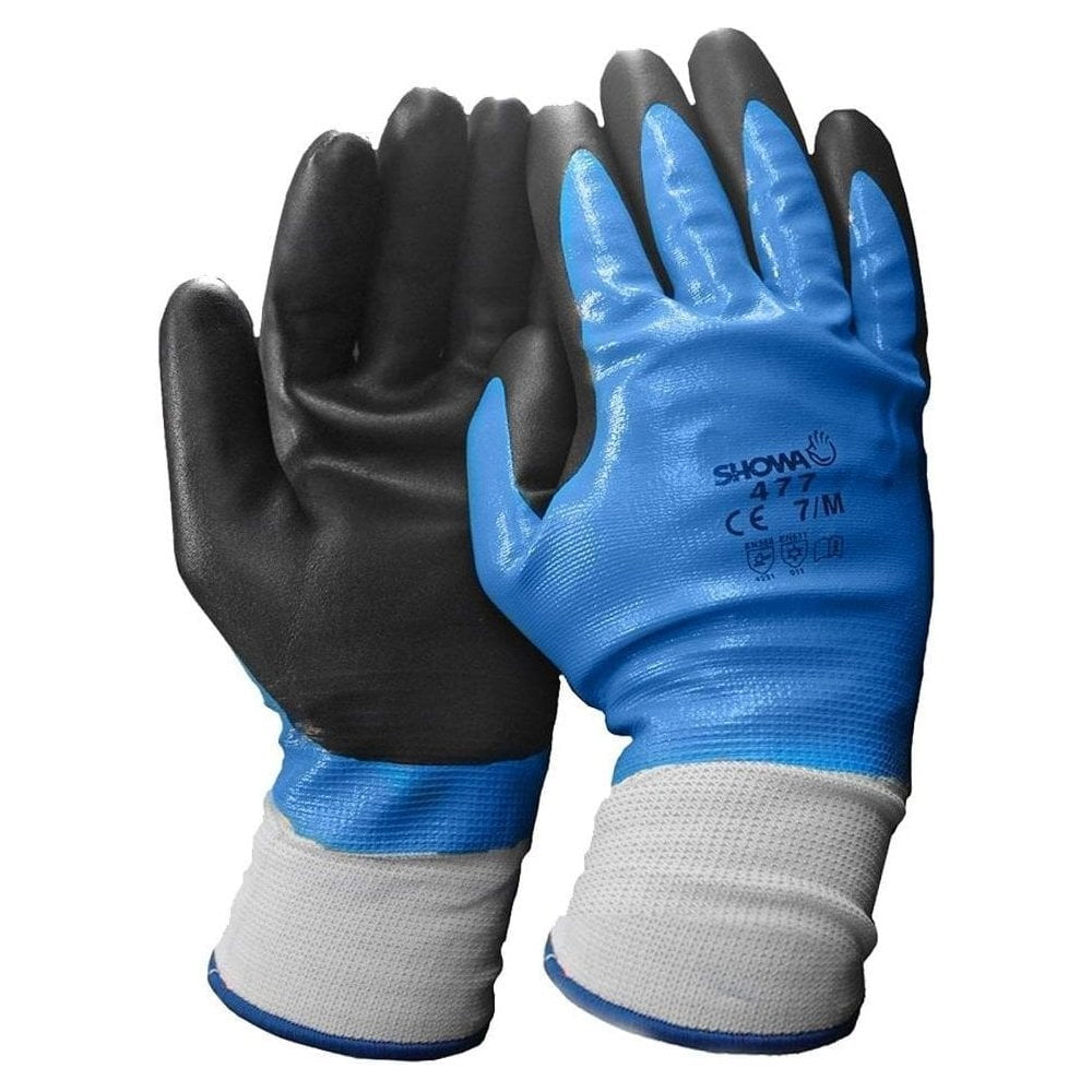 Guanti Show 477 - Impugnatura in schiuma e doppio rivestimento in nitrile perfetti anche in ambienti umidi e oleosi