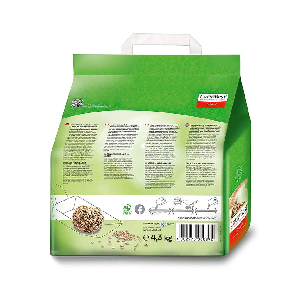 Cat’s Best Original Lettiera Agglomerante e Contenitiva