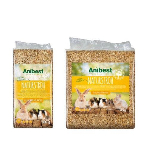 Anibest Paglia Naturale – Lettiera per Piccoli Animali, Assorbente e Isolante Termico