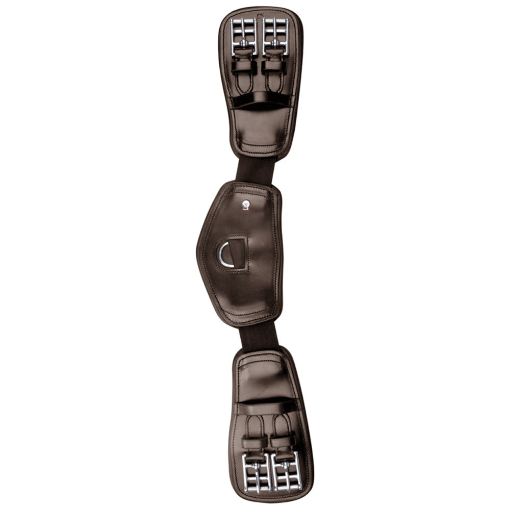 Anatomical Leather Short Girth with Elastic Inserts