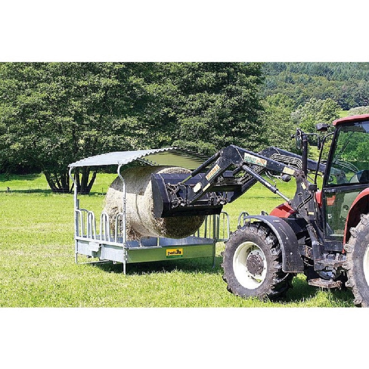 Alimentatore rettangolare compatto con alimentazione frontale, tetto e nicchia, zincato