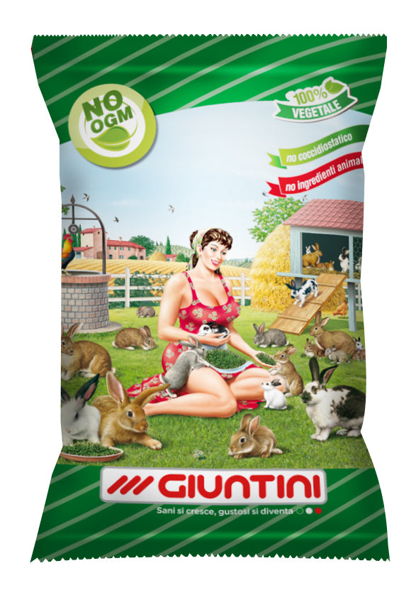 Giuntini Precotto Mangime Completo Ingrasso per Conigli 12,5 kg