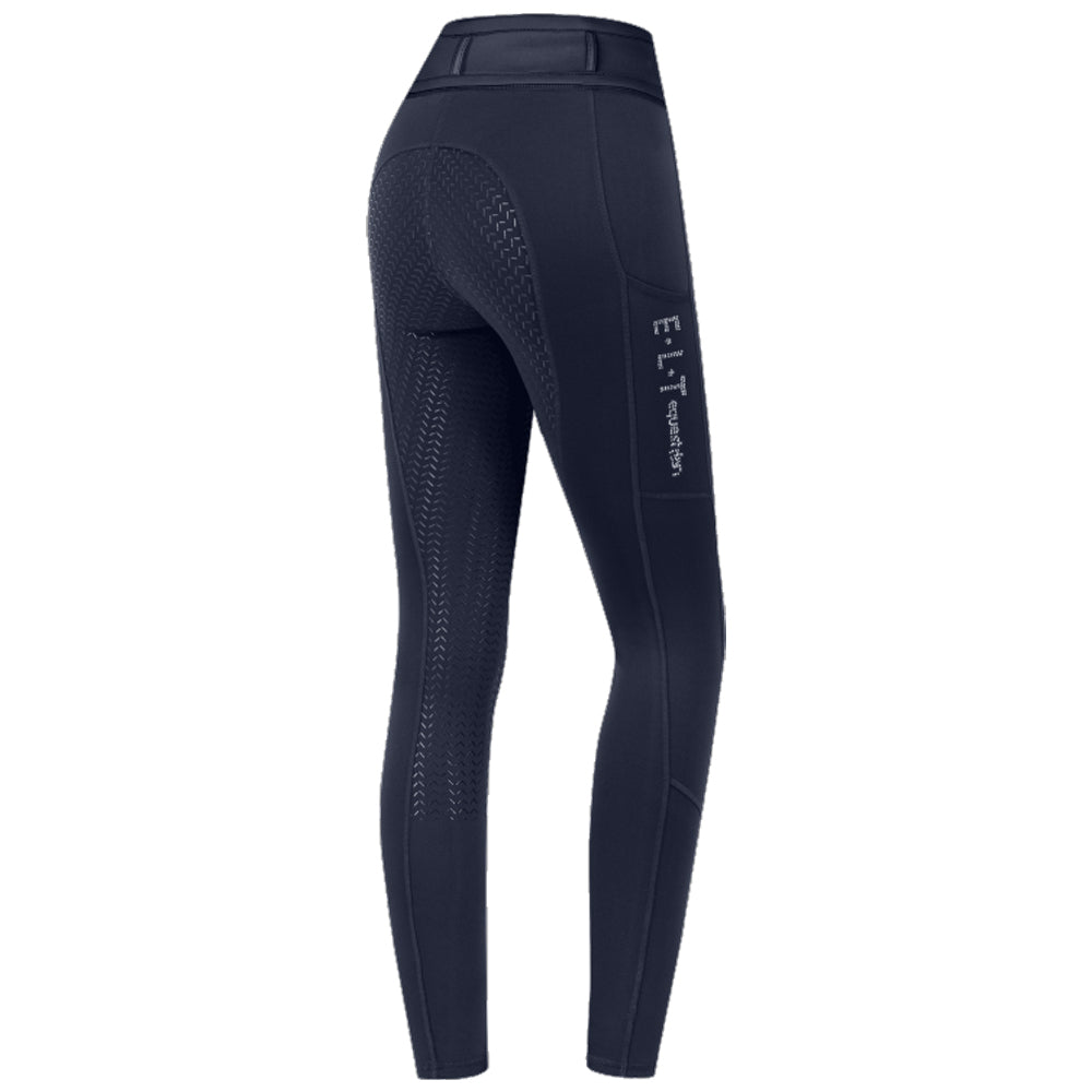 Reitleggings Ella Glam mit Vollbesatz Silikon und Taschen