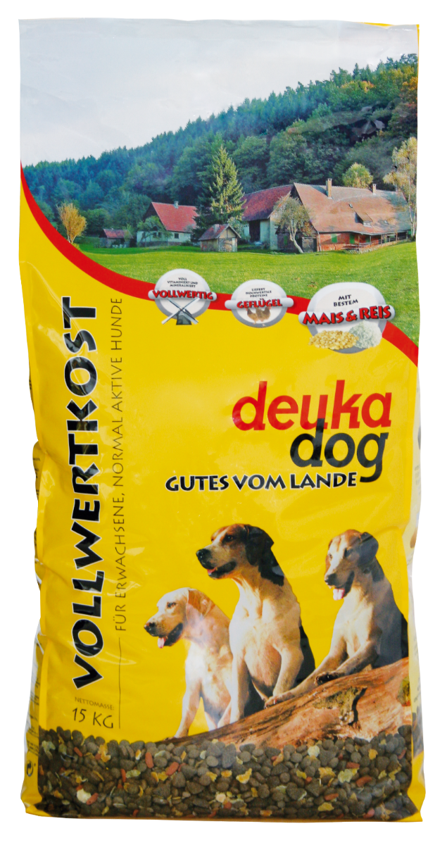 deuka Vollwertkost 15 Kg Alimento completo per cani adulti con scaglie