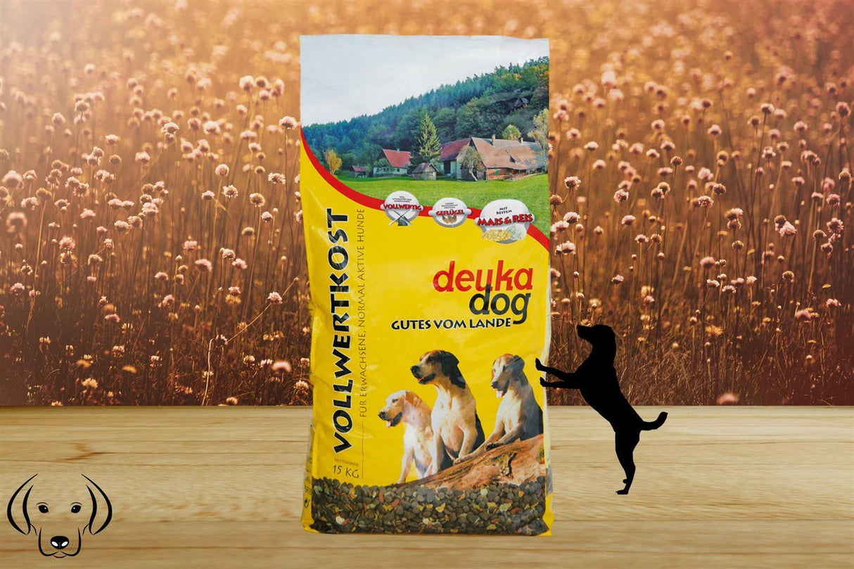 Deuka Vollwertkost 15 Kg Alimento completo per cani adulti con scaglie