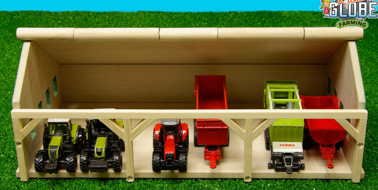 Kids Globe - Capannone Giocattolo in Scala 1:87 per Trattori e Rimorchi