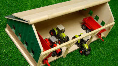 Capannone per macchine agricole giocattoli per bambini trattore scala 1:87