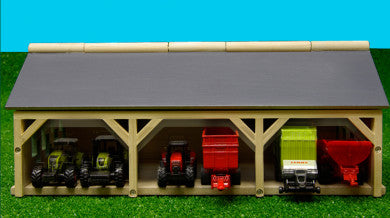 Kids Globe - Capannone Giocattolo in Scala 1:87 per Trattori e Rimorchi