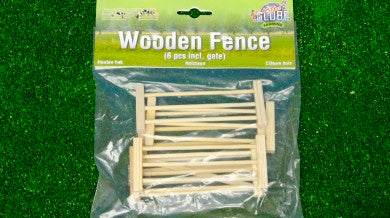 Set di recinzione e cancello in legno (confezione da 6) per bambini