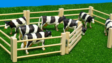 Set di recinzione e cancello in legno (confezione da 6) per bambini