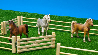 Set di recinzione e cancello in legno (confezione da 6) per bambini