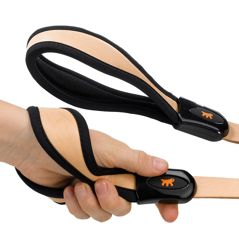 Guinzaglio per cani in pelle Beige GM