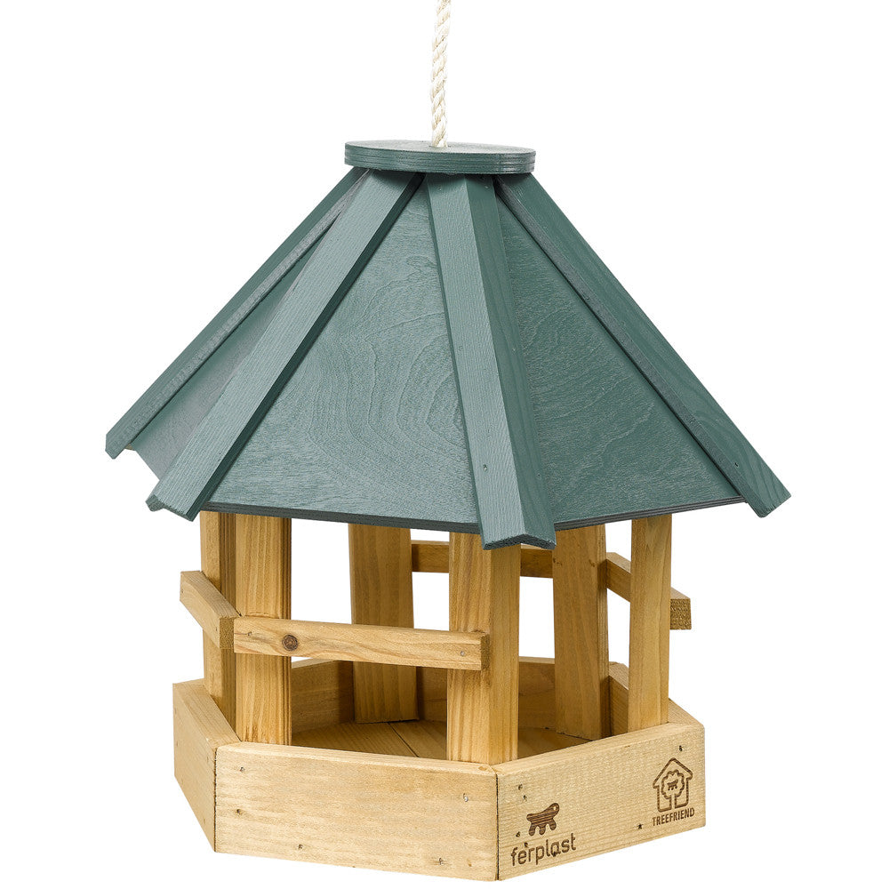 Mangiatoia in legno per uccelli 8