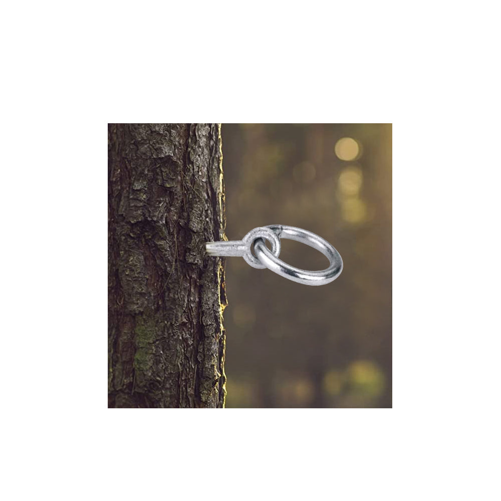 Anello lingotto con vite per legno con metallo zincato