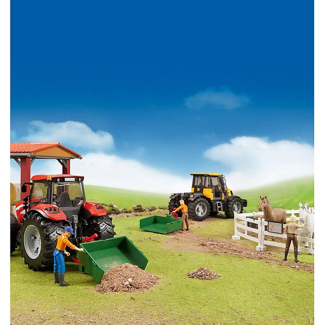 Bruder accessori per trattori scatola di carico e scarico