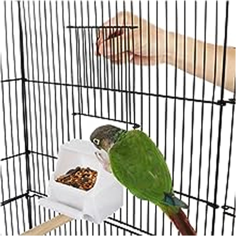 Gabbia per uccelli rosa nera